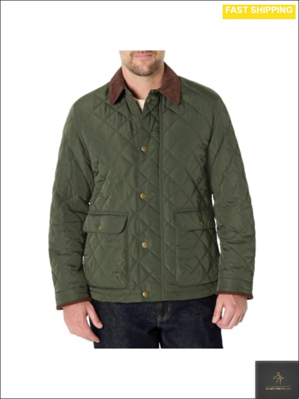 Relaxed Fit Quilted Midweight Water-Repellent Polyester Taffeta Jacket